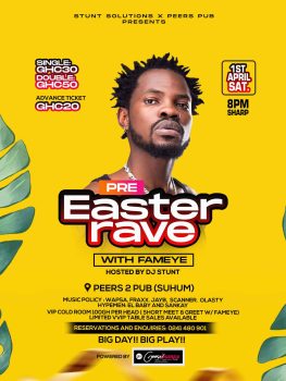 Fameye Headlines Pre Easter Rave At Suhum, Hosted By DJ Stunt